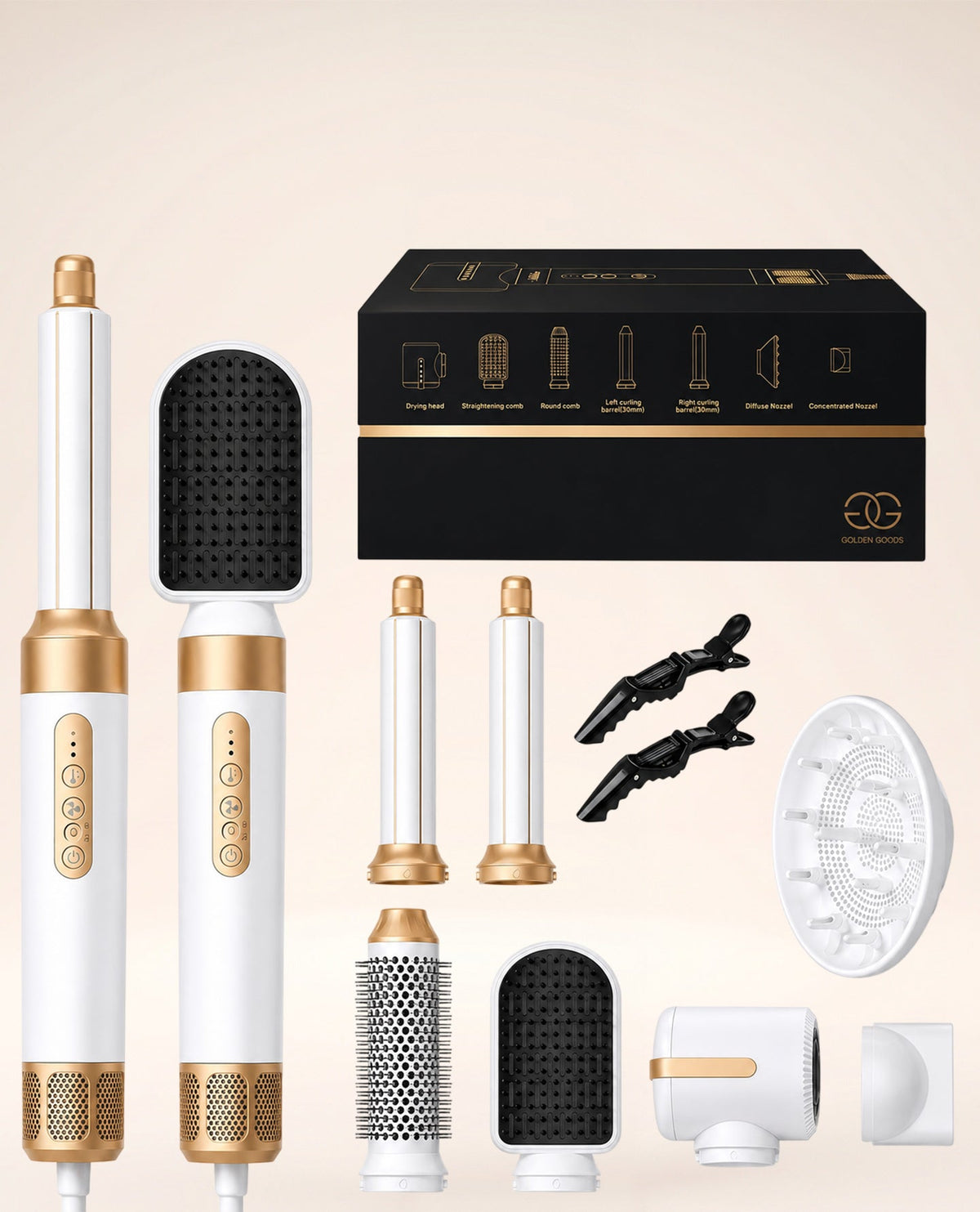 Airstyler 7 in 1 White/Gold