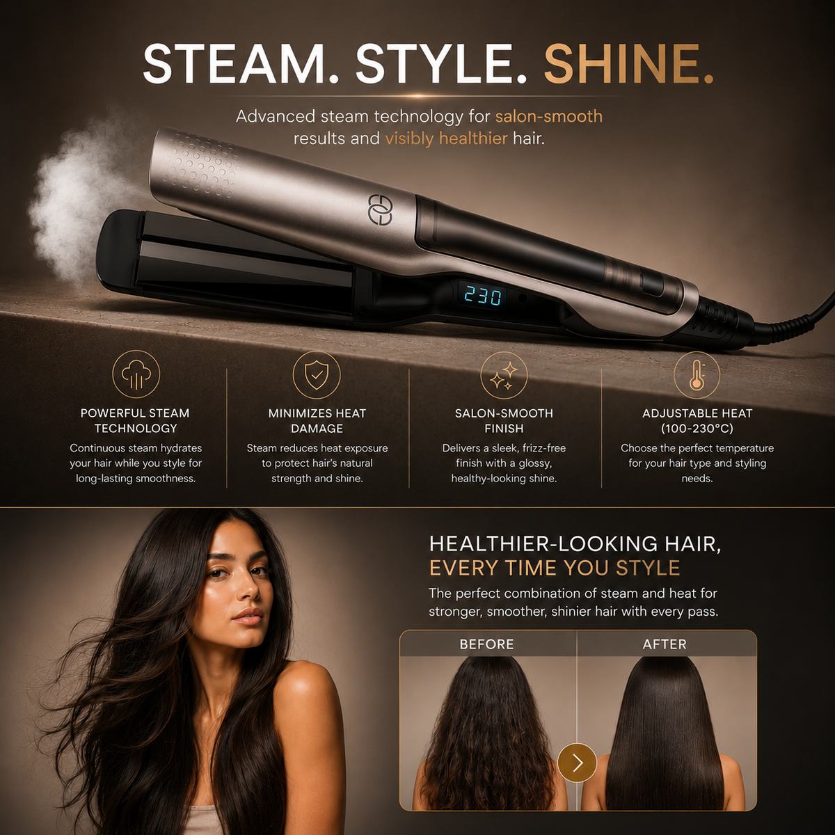 Steam Straightener Pro Platinum