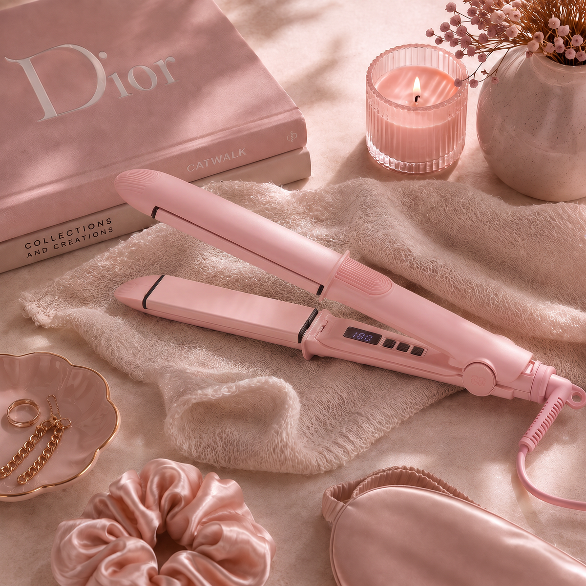 Velvet Shine Straightener Powder Pink