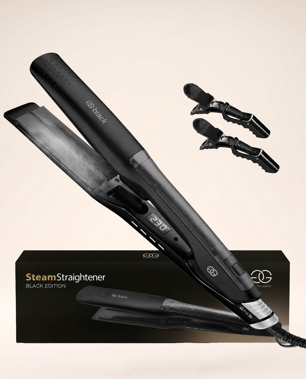 Steam Straightener Pro Black